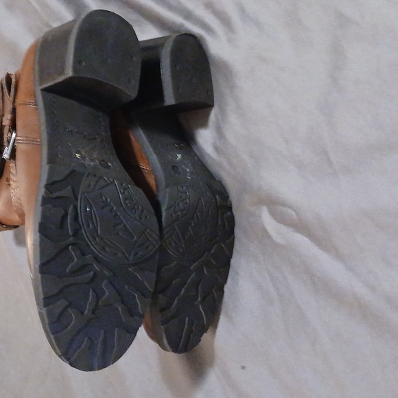 Clarks Fernwood Lake Motorcycle  Boot Brown Leather Ankle Boots Size 8M - Picture 8 of 11